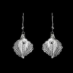 Handmade Set  "Virgin Lotus" Filigree Silver Jewelry from Cyprus