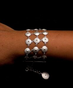 Handmade Bracelet "Sun" Filigree Silver Jewelry from Cyprus