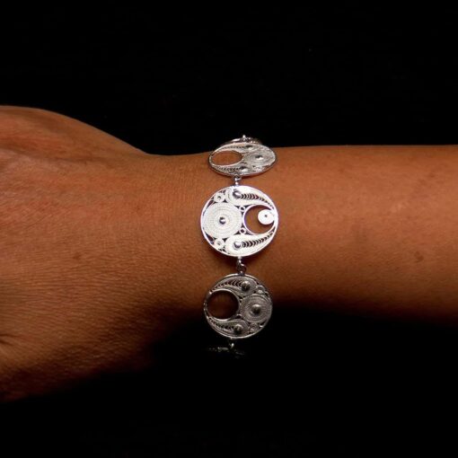 Handmade Bracelet "Precious" Filigree Silver Jewelry from Cyprus