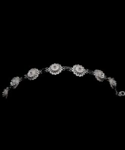 Handmade Bracelet "Hellebore" Filigree Silver Jewelry from Cyprus