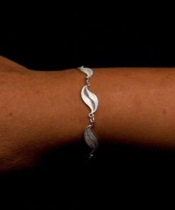 Handmade Bracelet "Flow" Filigree Silver Jewelry from Cyprus