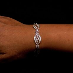 Handmade Bracelet "Fast Waves" Filigree Silver Jewelry from Cyprus