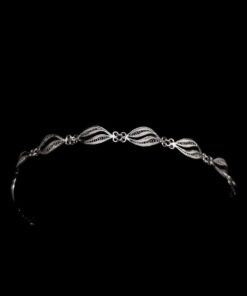 Handmade Bracelet "Fast Waves" Filigree Silver Jewelry from Cyprus