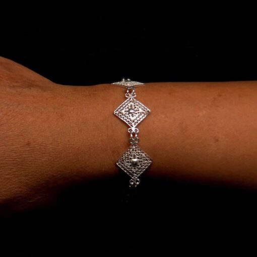 Handmade Bracelet "Balance" Filigree Silver Jewelry from Cyprus