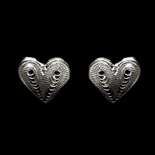 Handmade Earrings "Affection" Filigree Silver Jewelry from Cyprus