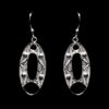 Handmade Earrings "Oval" Filigree Silver Jewelry from Cyprus