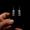 Handmade Earrings "Poppy" Filigree Silver Jewelry from Cyprus