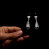 Handmade Earrings "Care" Filigree Silver Jewelry from Cyprus