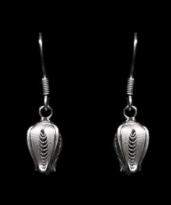 Handmade Earrings "Fancy Pome" Filigree Silver Jewelry from Cyprus