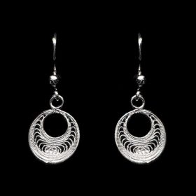 Handmade Earrings "Analogy" Filigree Silver Jewelry from Cyprus