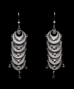 Handmade Earrings "Infinity" Filigree Silver Jewelry from Cyprus