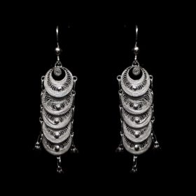 Handmade Earrings "Infinity" Filigree Silver Jewelry from Cyprus