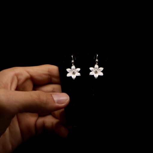 Handmade Earrings "Margarita" Filigree Silver Jewelry from Cyprus
