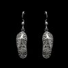 Handmade Earrings "Flip Flops" Filigree Silver Jewelry from Cyprus