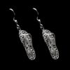 Handmade Earrings "Flip Flops" Filigree Silver Jewelry from Cyprus