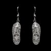 Handmade Earrings "Flip Flops" Filigree Silver Jewelry from Cyprus