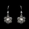 Handmade Earrings "Hepatica" Filigree Silver Jewelry from Cyprus