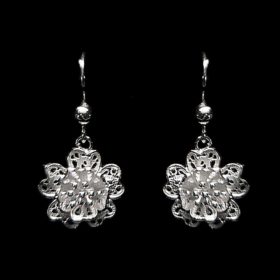 Handmade Earrings "Babylon" Filigree Silver Jewelry from Cyprus