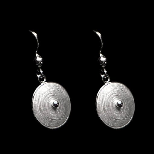 Handmade Earrings "Sun" Filigree Silver Jewelry from Cyprus
