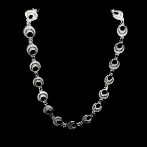 Handmade Necklace "Analogy" Filigree Silver Jewelry from Cyprus