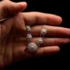 Handmade Necklace "Dahlia" Filigree Silver Jewelry from Cyprus