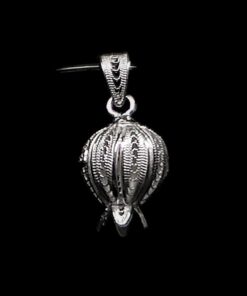 Handmade Pendant "Rich Pome" Filigree Silver Jewelry from Cyprus