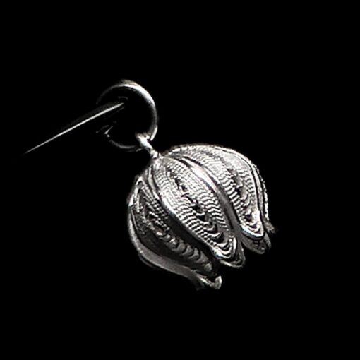 Handmade Pendant "Pomegranate" Filigree Silver Jewelry from Cyprus