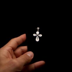 Handmade Pendant "Cross" Filigree Silver Jewelry from Cyprus