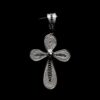 Handmade Pendant "Cross" Filigree Silver Jewelry from Cyprus