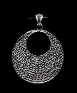 Handmade Pendant "New Analogy" Filigree Silver Jewelry from Cyprus