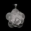 Handmade Pendant "Marigold" Filigree Silver Jewelry from Cyprus
