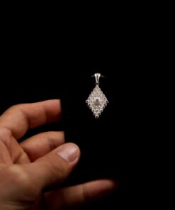 Handmade Pendant "Diamond" Filigree Silver Jewelry from Cyprus