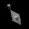 Handmade Pendant "Diamond" Filigree Silver Jewelry from Cyprus