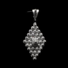 Handmade Pendant "Diamond" Filigree Silver Jewelry from Cyprus