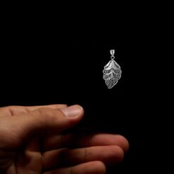 Handmade Pendant "Riverleaf" Filigree Silver Jewelry from Cyprus