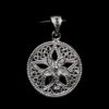 Handmade Pendant "Shiny Star" Filigree Silver Jewelry from Cyprus