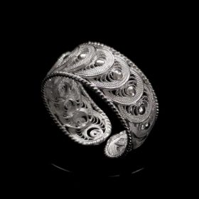 Handmade Ring "New Infinity" Filigree Silver Jewelry from Cyprus