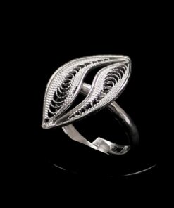 Handmade Ring "Wave" Filigree Silver Jewelry from Cyprus