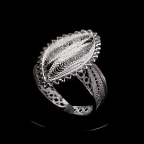 Handmade Ring "Ocean" Filigree Silver Jewelry from Cyprus