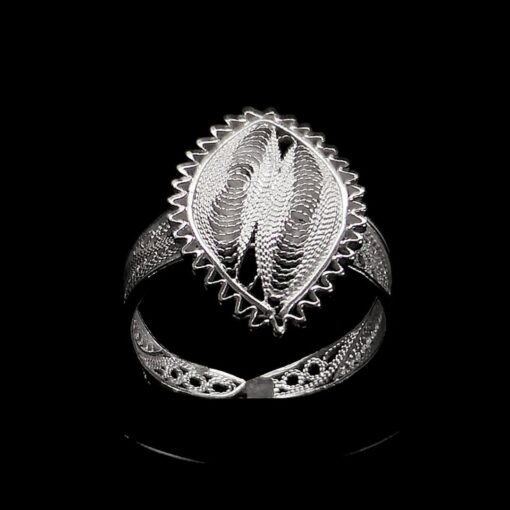 Handmade Ring "Ocean" Filigree Silver Jewelry from Cyprus