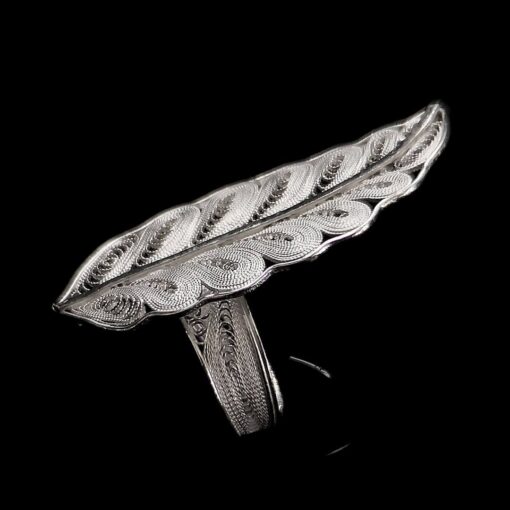 Handmade Ring "Rebirth" Filigree Silver Jewelry from Cyprus