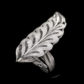 Handmade Ring "Rebirth" Filigree Silver Jewelry from Cyprus