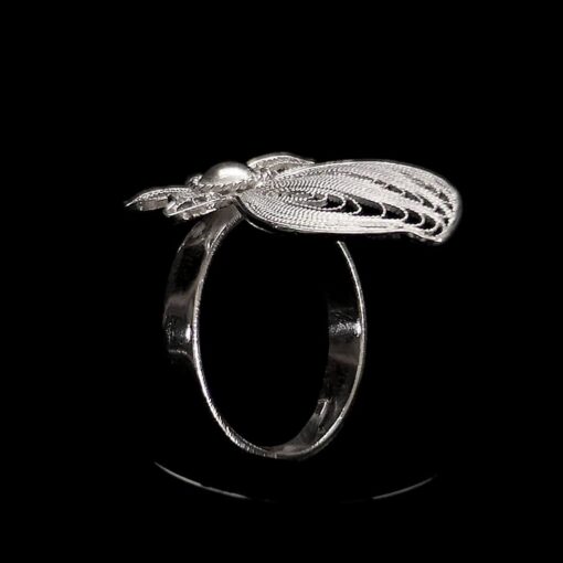 Handmade Ring "Falling Star" Filigree Silver Jewelry from Cyprus