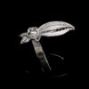 Handmade Ring "Falling Star" Filigree Silver Jewelry from Cyprus