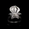 Handmade Ring "Falling Star" Filigree Silver Jewelry from Cyprus