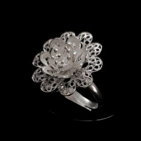 Handmade Ring "Babylon" Filigree Silver Jewelry from Cyprus