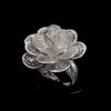 Handmade Ring "Blossom" Filigree Silver Jewelry from Cyprus