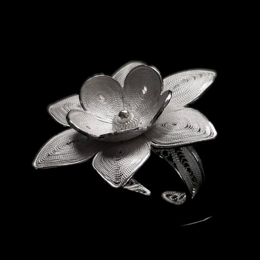 Handmade Ring "Polaris" Filigree Silver Jewelry from Cyprus