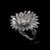Handmade Ring "Cactus Flower" Filigree Silver Jewelry from Cyprus