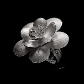 Handmade Ring "Regen" Filigree Silver Jewelry from Cyprus